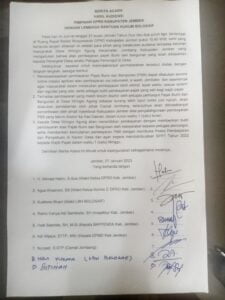 Diksi kesepakatan warga