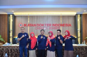 Para penggurus IDI Cabang Jember 2023-2025