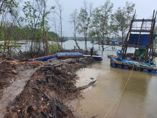 Lokasi penambangan timah ilegal di Manggar, Kabupaten Belitung Timur.(diksi.co.id/KHLK/tyo)